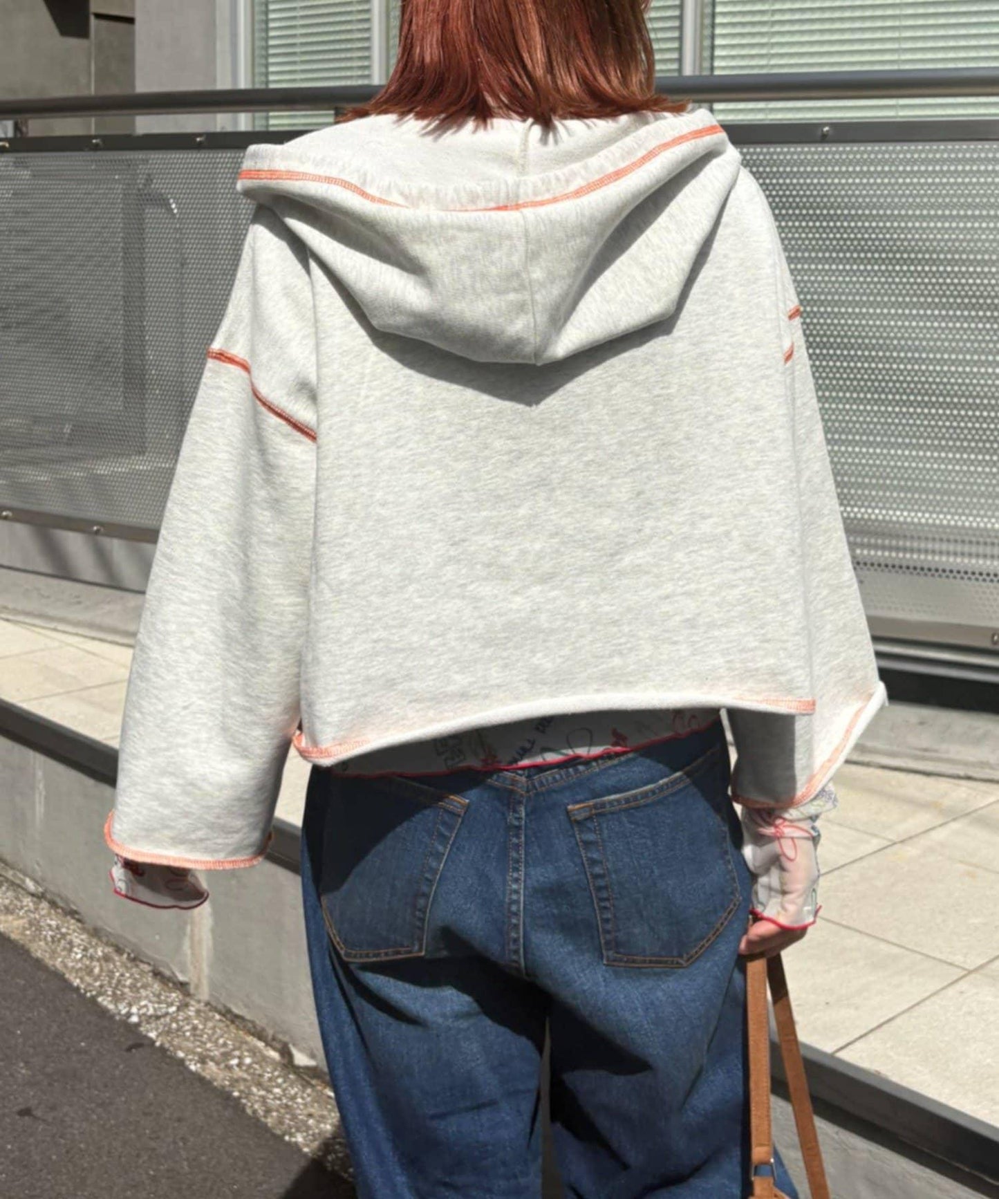 ★【HELLO.SANFRANCISCO/ハローサンフランシスコ】連帽印花衛衣