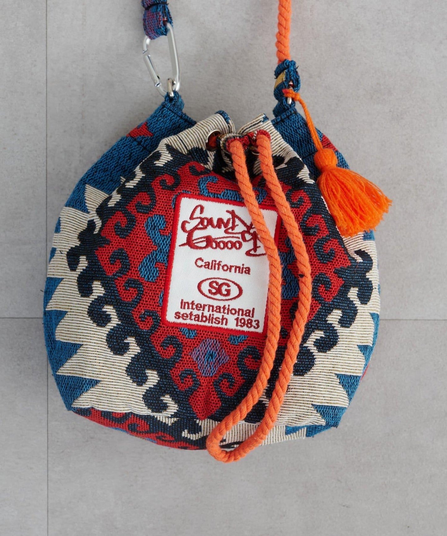 【SOUNDSGOOOOD】ゴブラン巾着バッグ