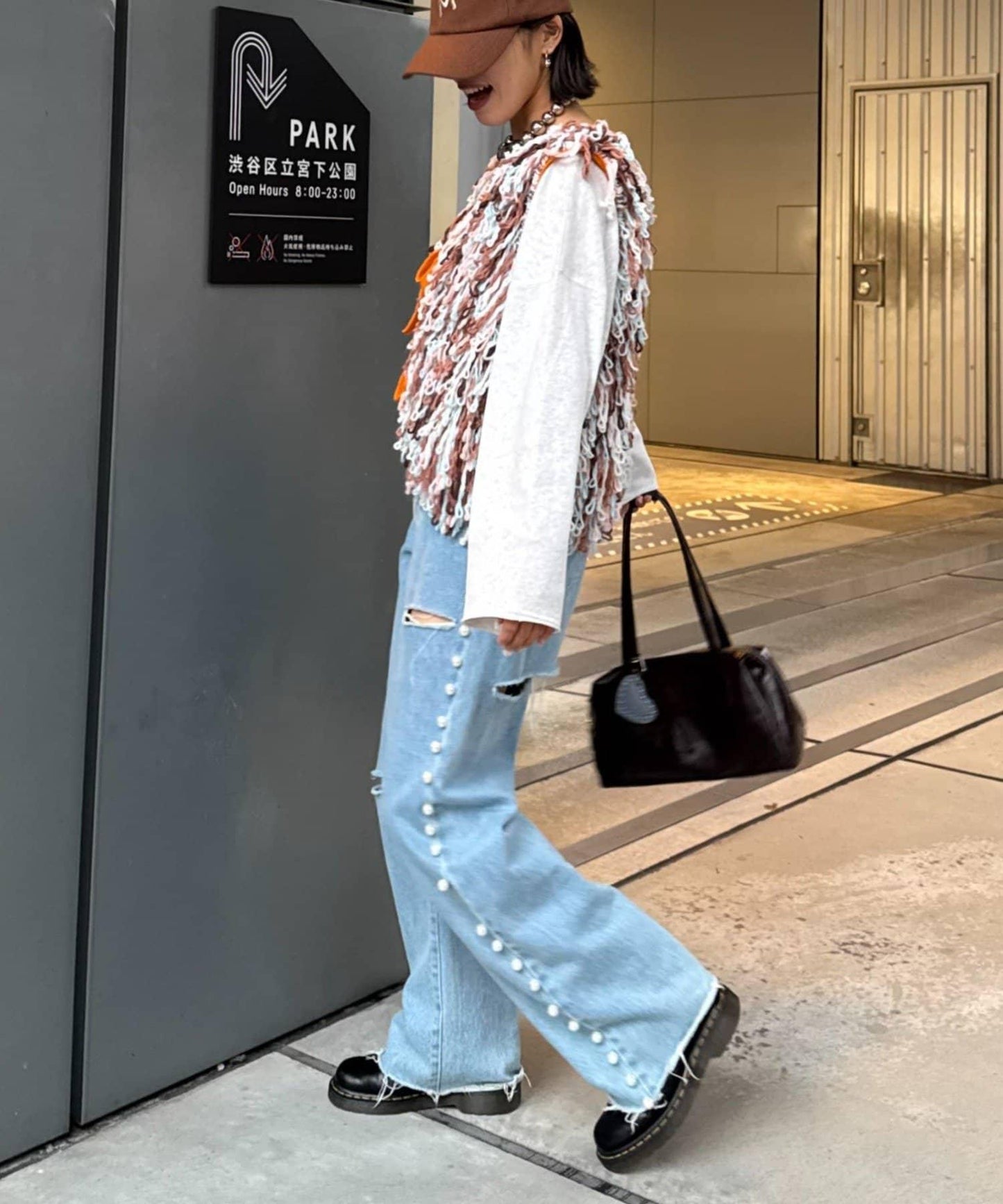 ★【HELLO.SANFRANCISCO/ハローサンフランシスコ】カラーループフリンジリボンベスト