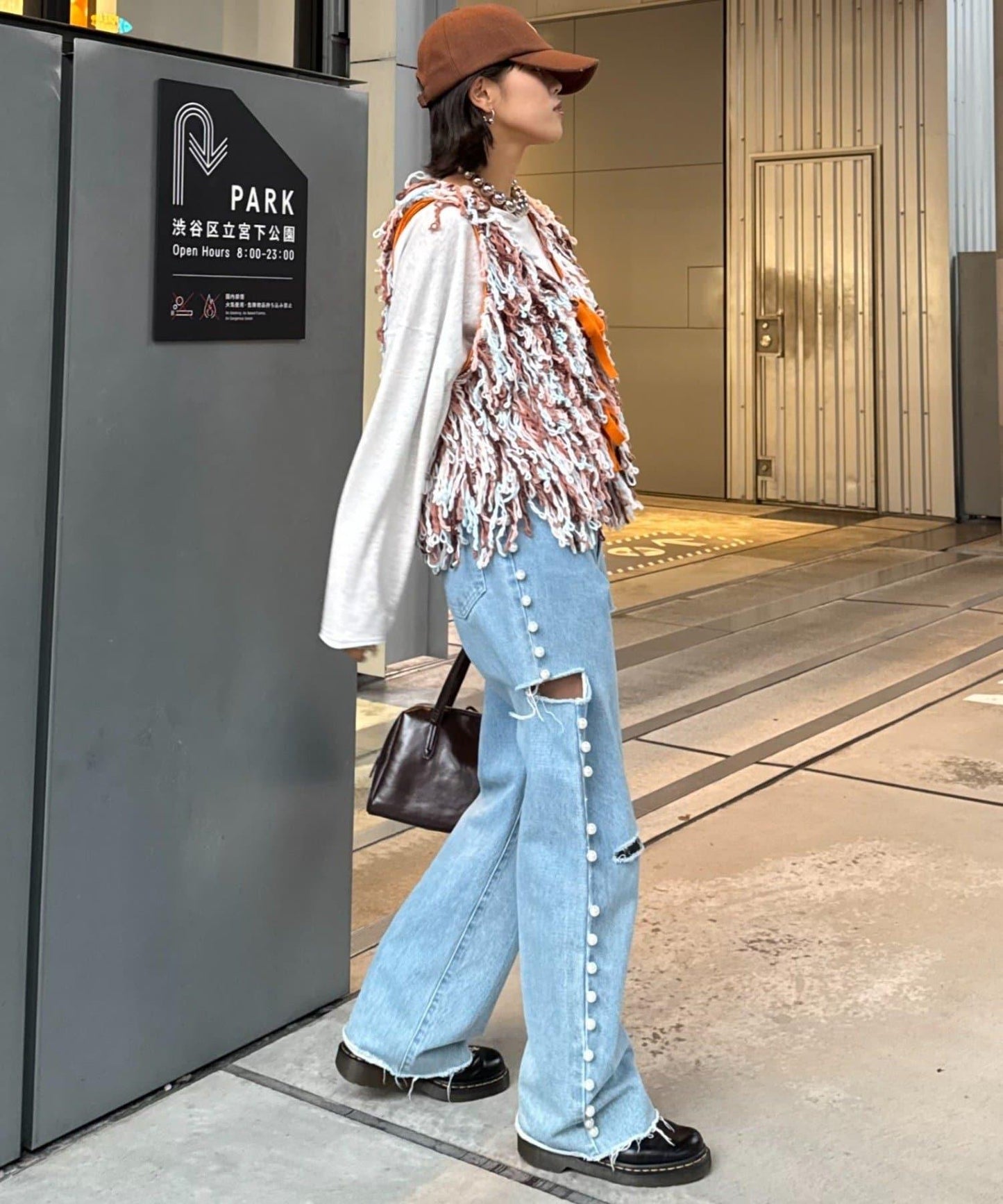 ★【HELLO.SANFRANCISCO/ハローサンフランシスコ】カラーループフリンジリボンベスト