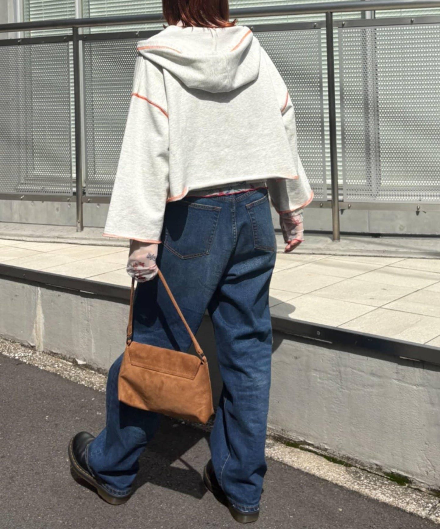 ★【HELLO.SANFRANCISCO/ハローサンフランシスコ】連帽印花衛衣