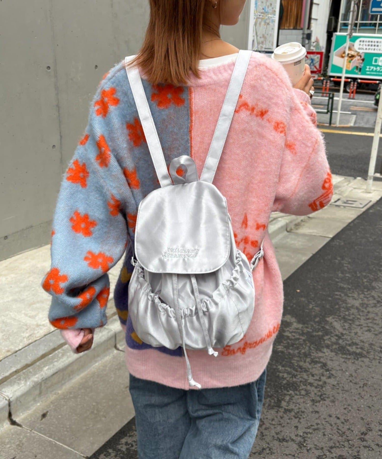 ★【HELLO.SANFRANCISCO/ハローサンフランシスコ】ジャガードッドッキングハート釦カーデ