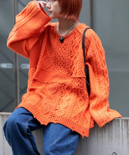 【etsinta/エシンタ】改良款寬鬆羊毛針織衫