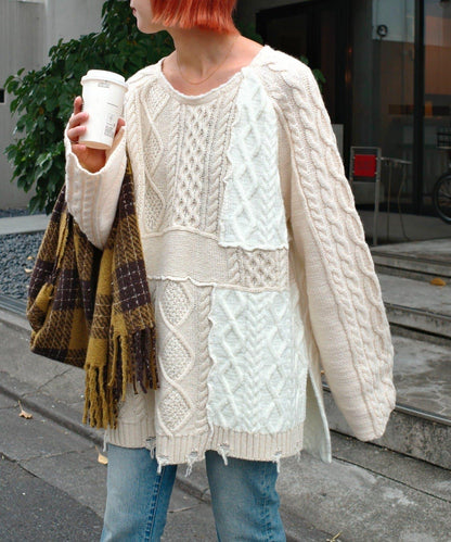 【etsinta/エシンタ】改良款寬鬆羊毛針織衫