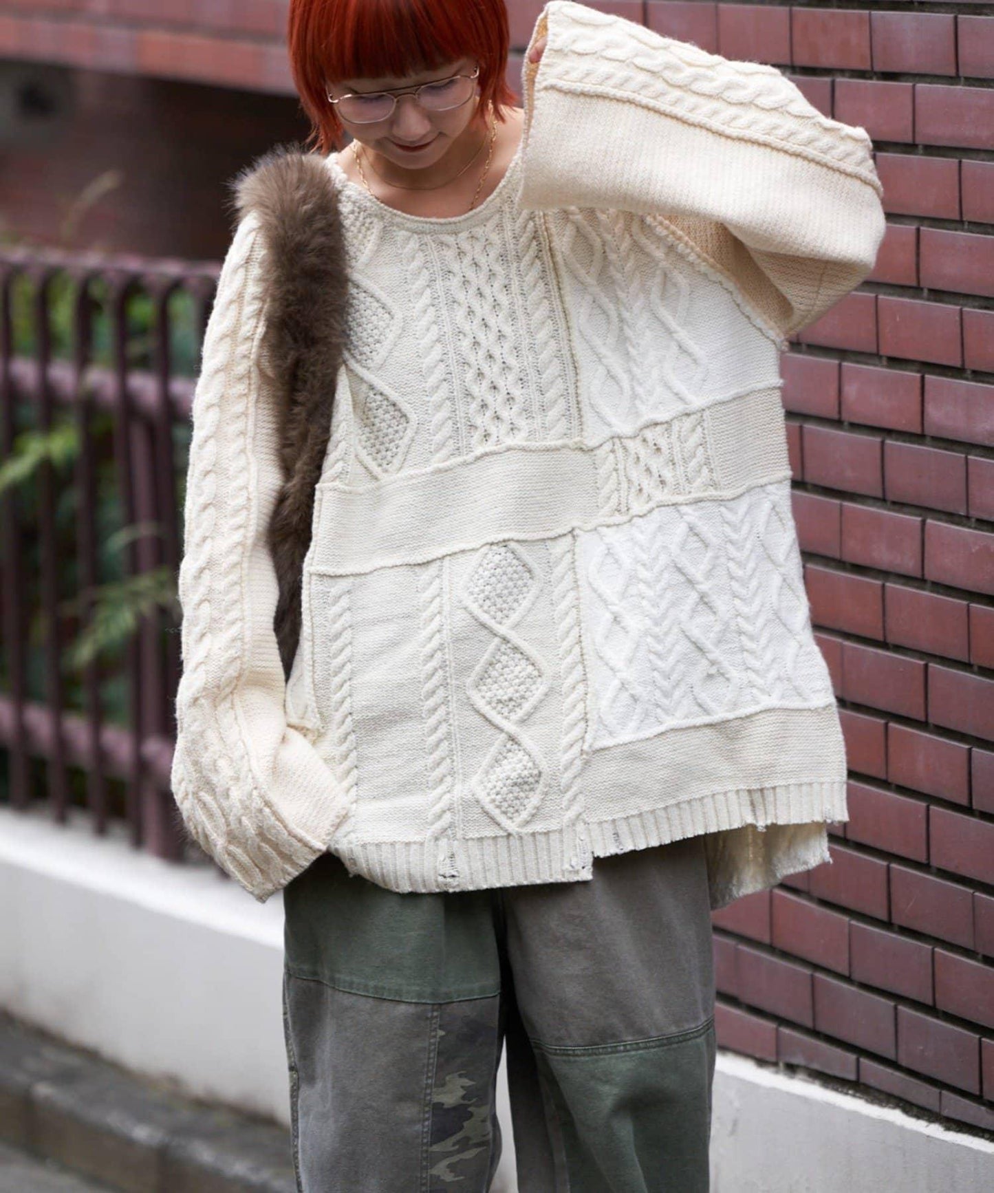 【etsinta/エシンタ】改良款寬鬆羊毛針織衫