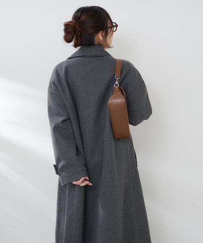 羊毛感雙排扣切斯特大衣