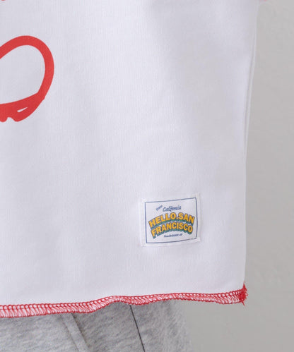 ★【HELLO.SANFRANCISCO/ハローサンフランシスコ】連帽印花衛衣