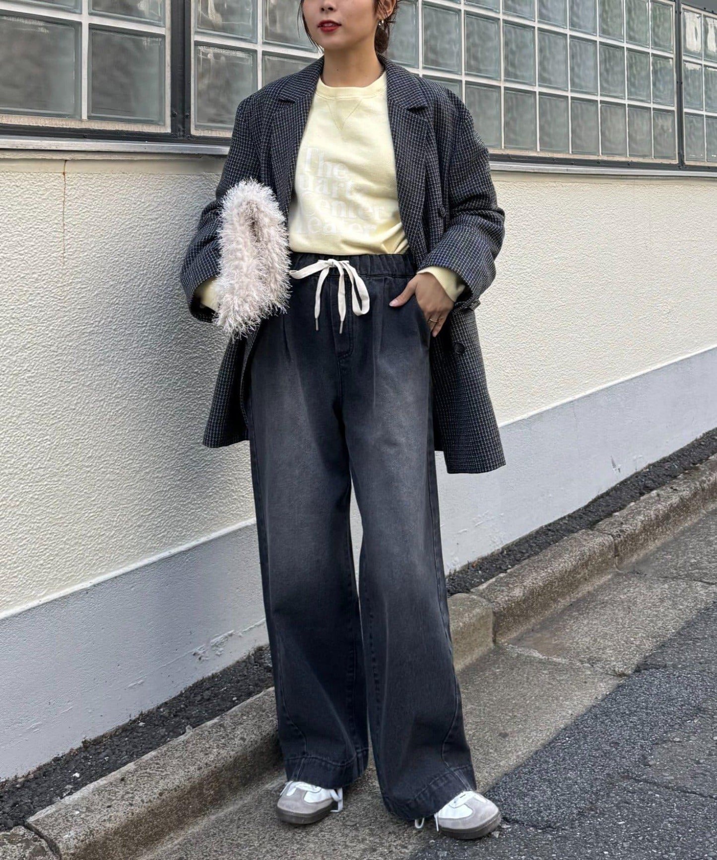 日常寬鬆牛仔褲