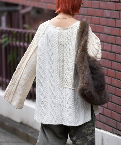 【etsinta/エシンタ】改良款寬鬆羊毛針織衫