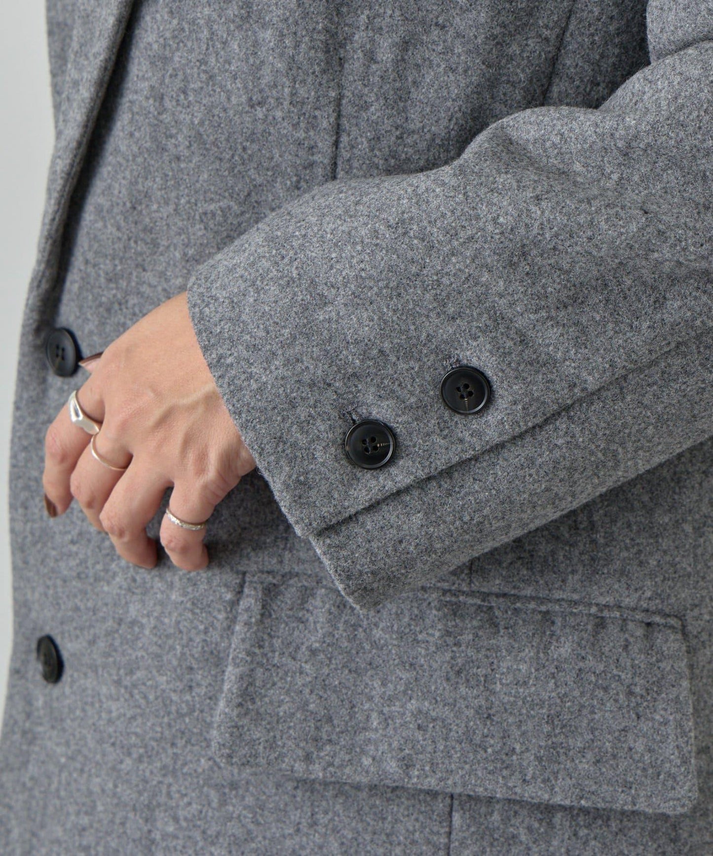 羊毛寬鬆西裝夾克