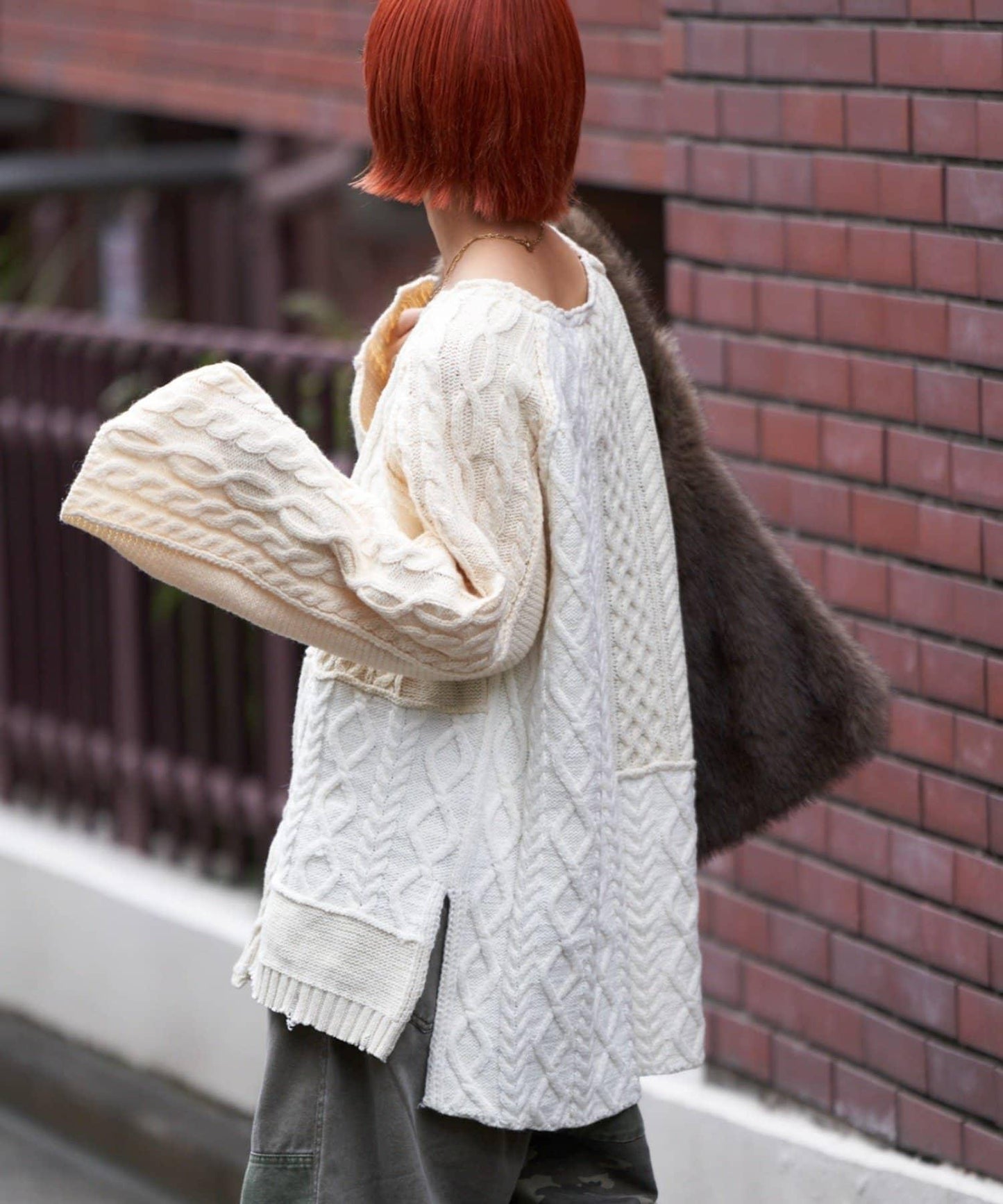 【etsinta/エシンタ】改良款寬鬆羊毛針織衫