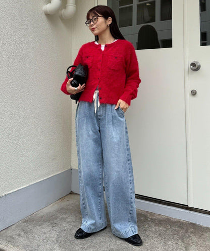 日常寬鬆牛仔褲