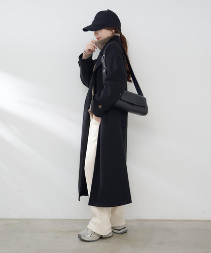 羊毛感雙排扣切斯特大衣