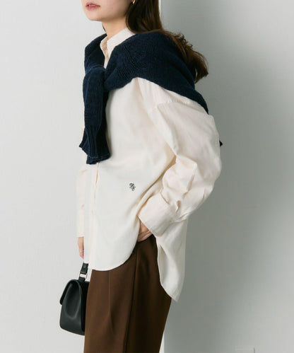 磨毛寬鬆襯衫上衣