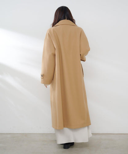 羊毛感雙排扣切斯特大衣