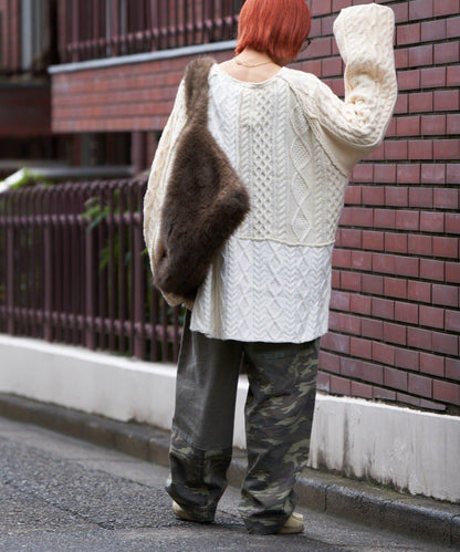 【etsinta/エシンタ】改良款寬鬆羊毛針織衫