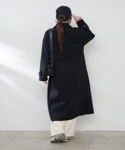 羊毛感雙排扣切斯特大衣