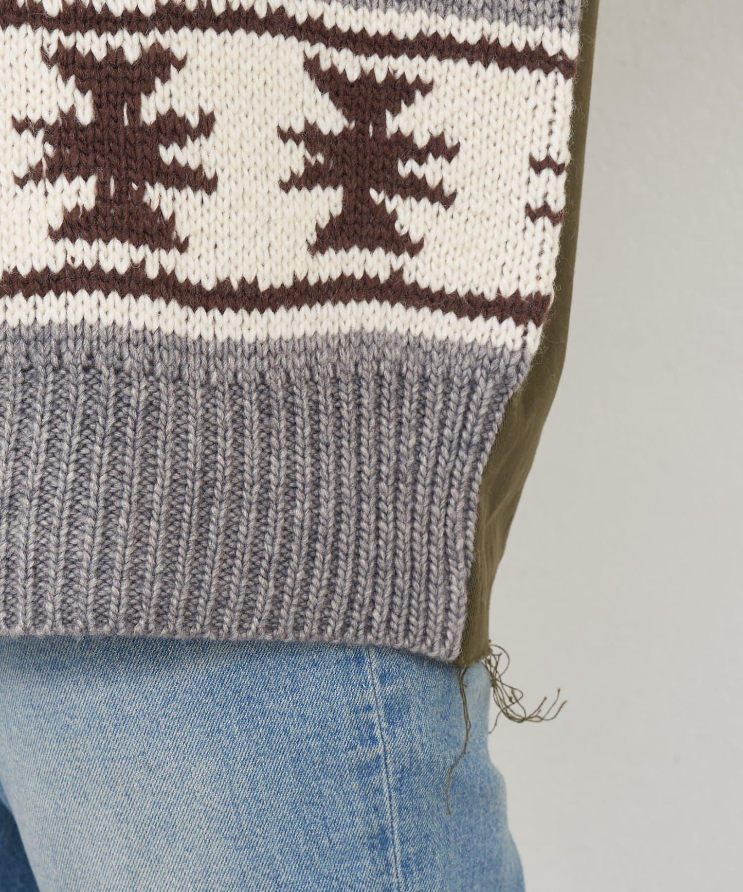 【etsinta/エシンタ】復古軍風斜紋針織背心