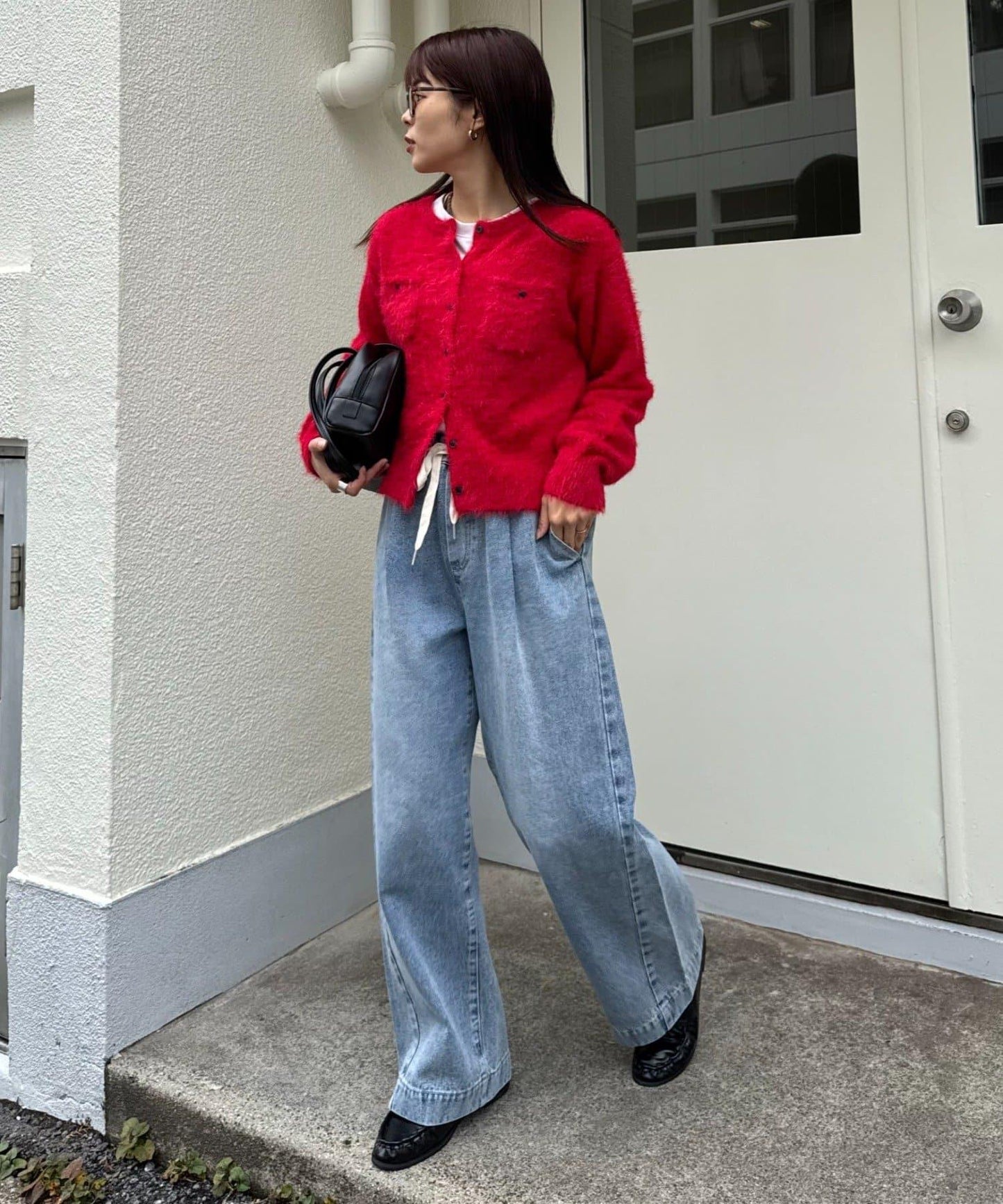 日常寬鬆牛仔褲