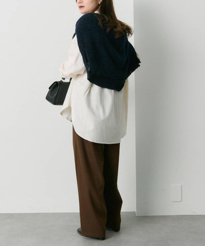 磨毛寬鬆襯衫上衣