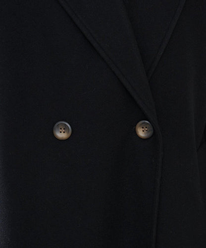 羊毛感雙排扣切斯特大衣