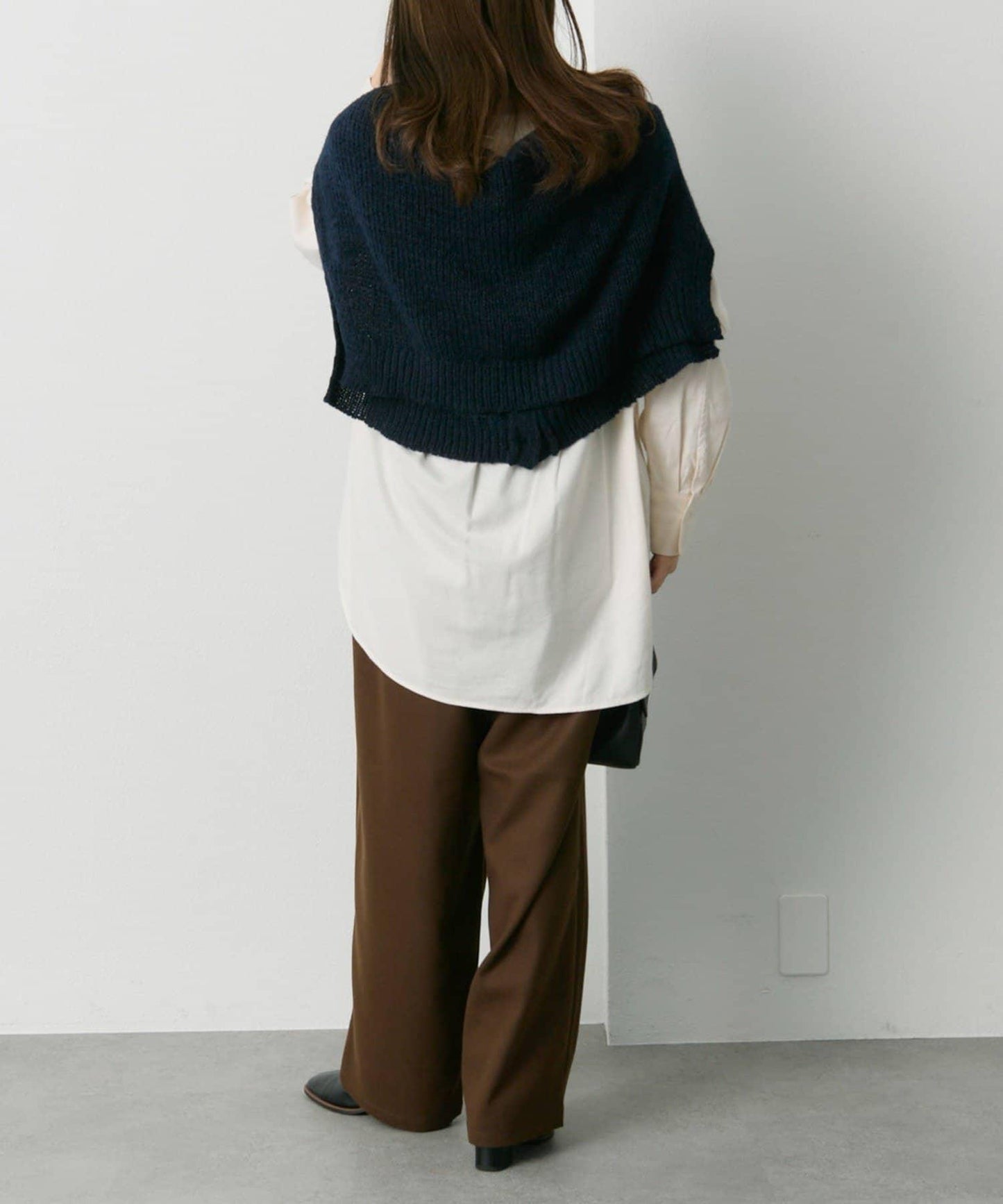 磨毛寬鬆襯衫上衣