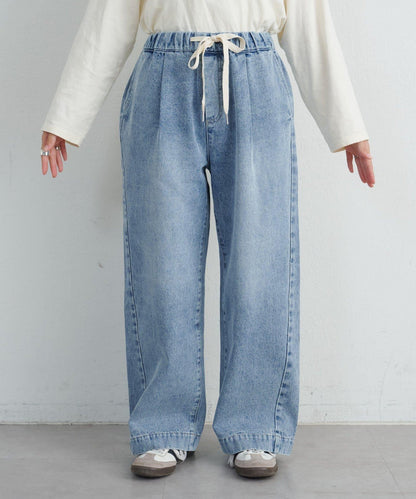 日常寬鬆牛仔褲