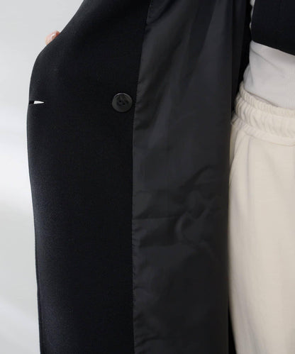 羊毛感雙排扣切斯特大衣