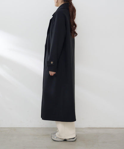 羊毛感雙排扣切斯特大衣