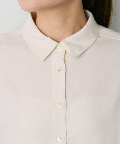 磨毛寬鬆襯衫上衣