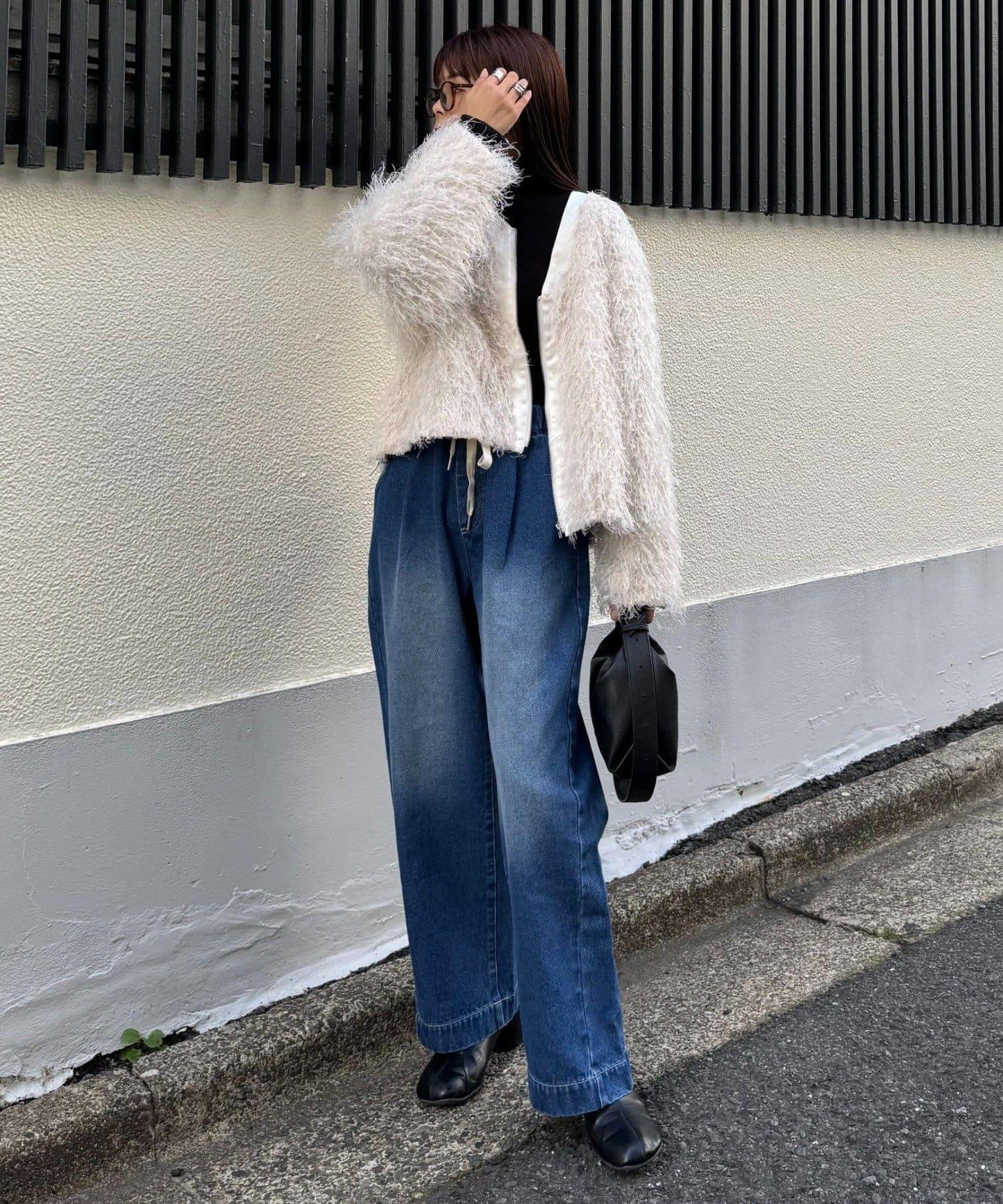 日常寬鬆牛仔褲