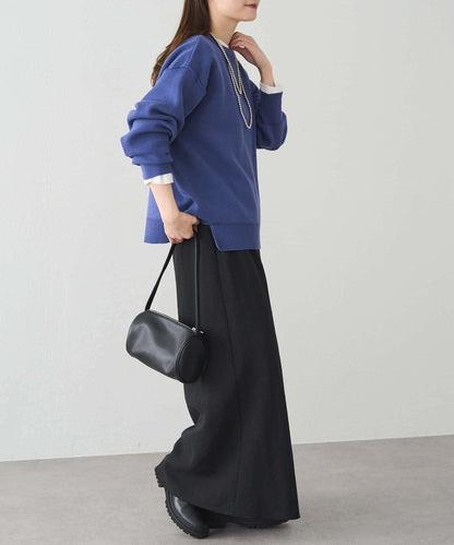 衛衣風格雙層提花針織衫