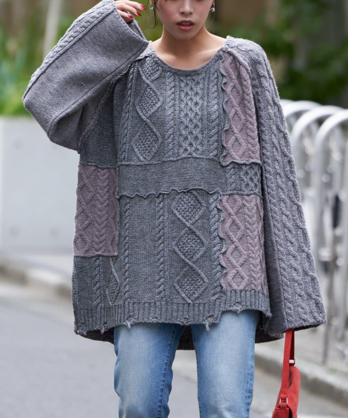 【etsinta/エシンタ】改良款寬鬆羊毛針織衫