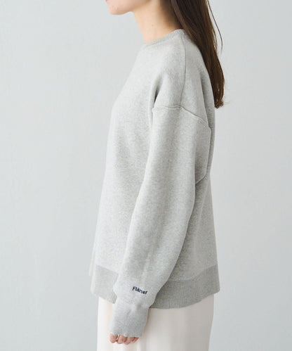 衛衣風格雙層提花針織衫