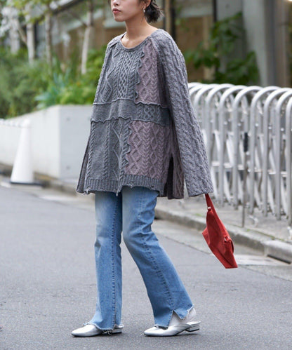 【etsinta/エシンタ】改良款寬鬆羊毛針織衫