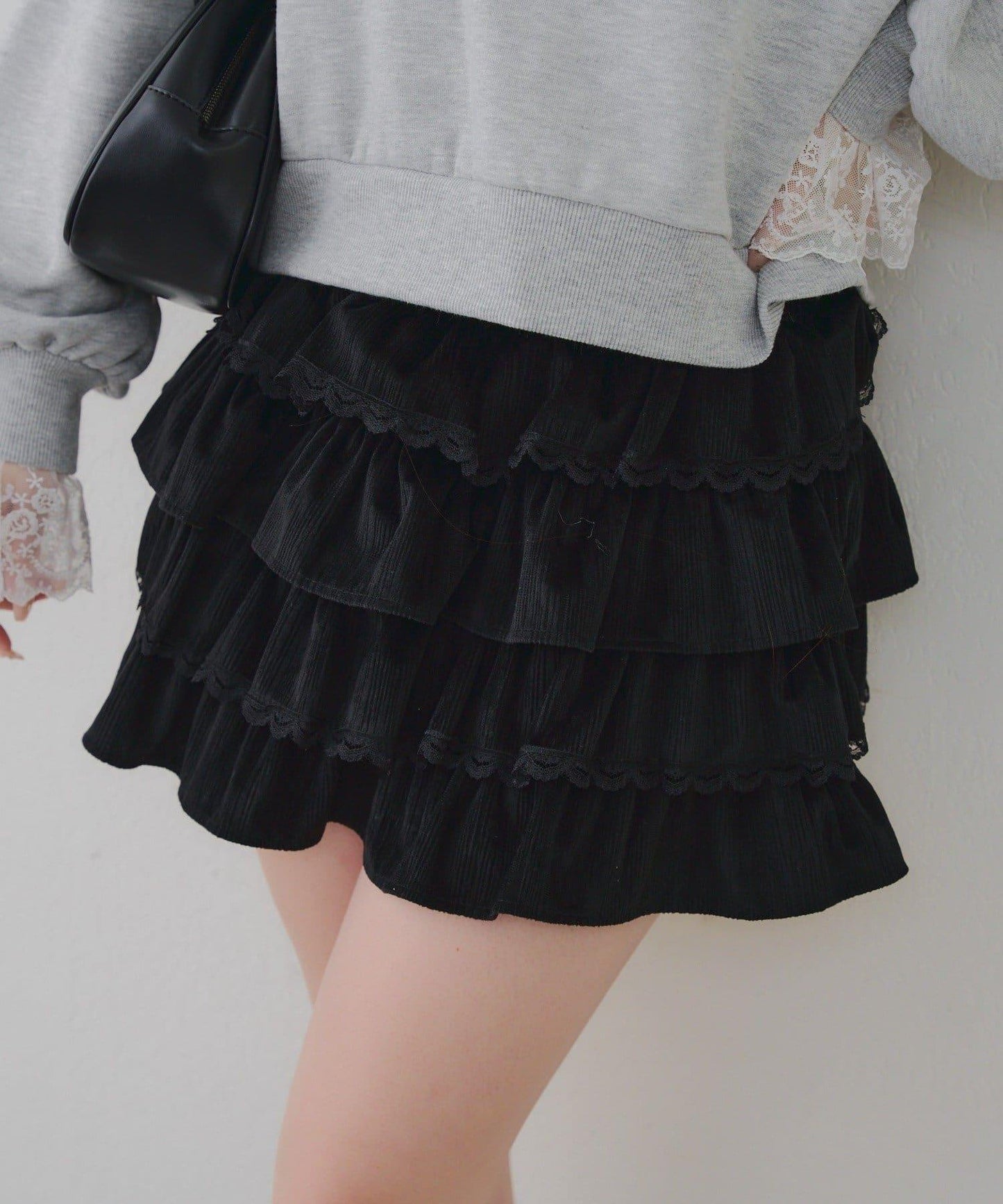 【RMAF】蕾絲荷葉邊迷你裙