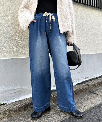 日常寬鬆牛仔褲
