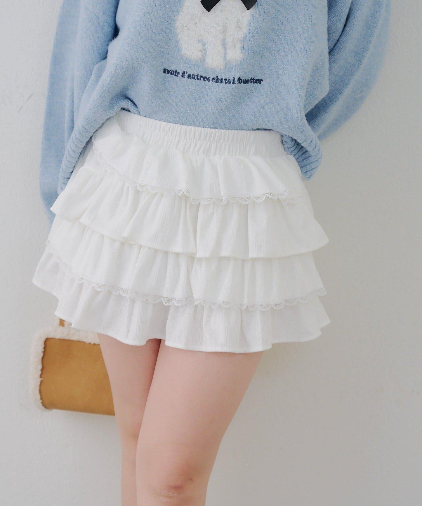 【RMAF】蕾絲荷葉邊迷你裙