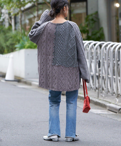 【etsinta/エシンタ】改良款寬鬆羊毛針織衫