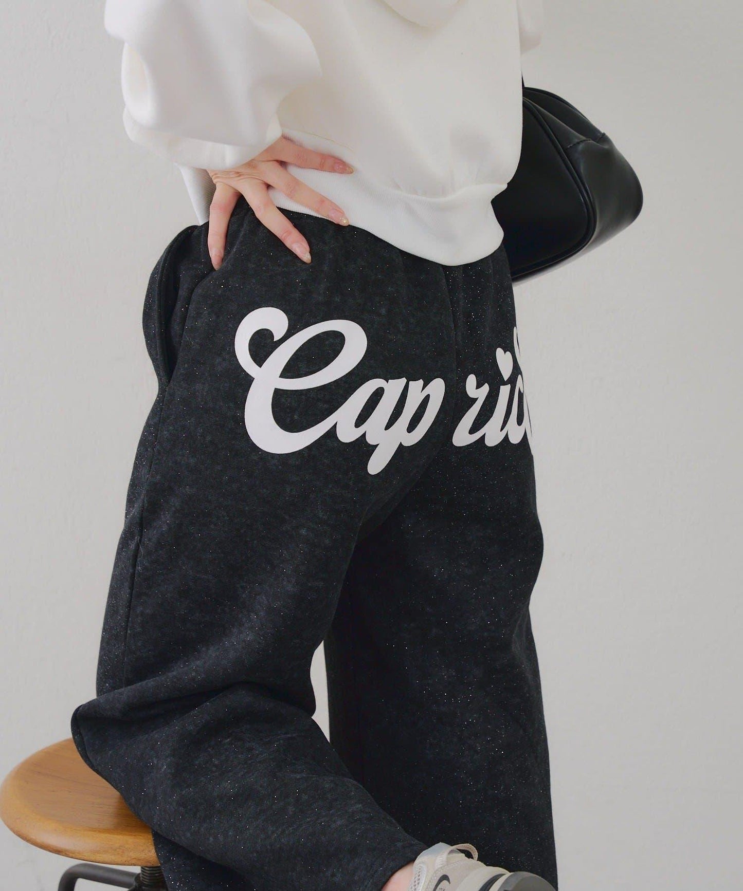 背面印花【RMAF】亮片休閒褲