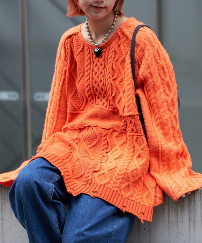 【etsinta/エシンタ】改良款寬鬆羊毛針織衫