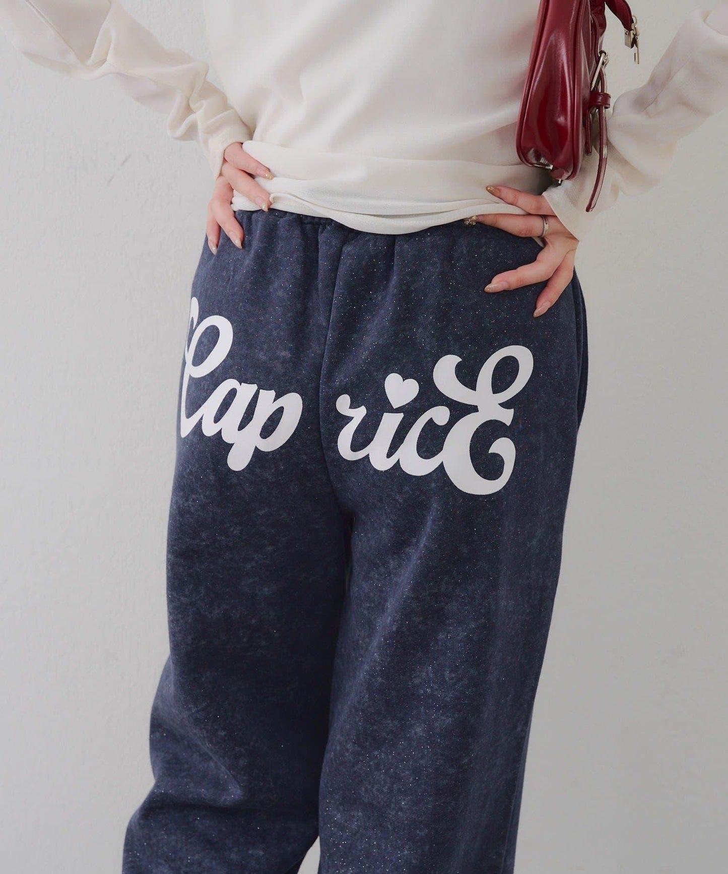 背面印花【RMAF】亮片休閒褲