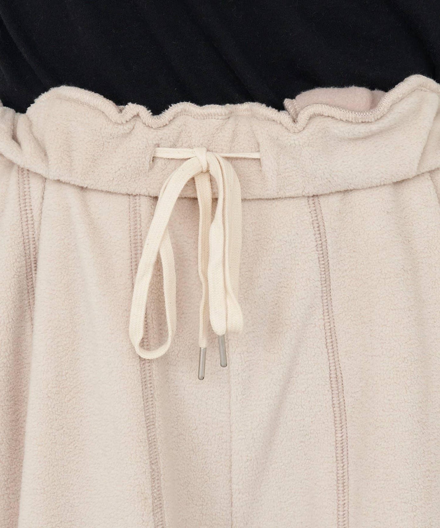 【etsinta/エシンタ】拼接羊羔絨休閒褲