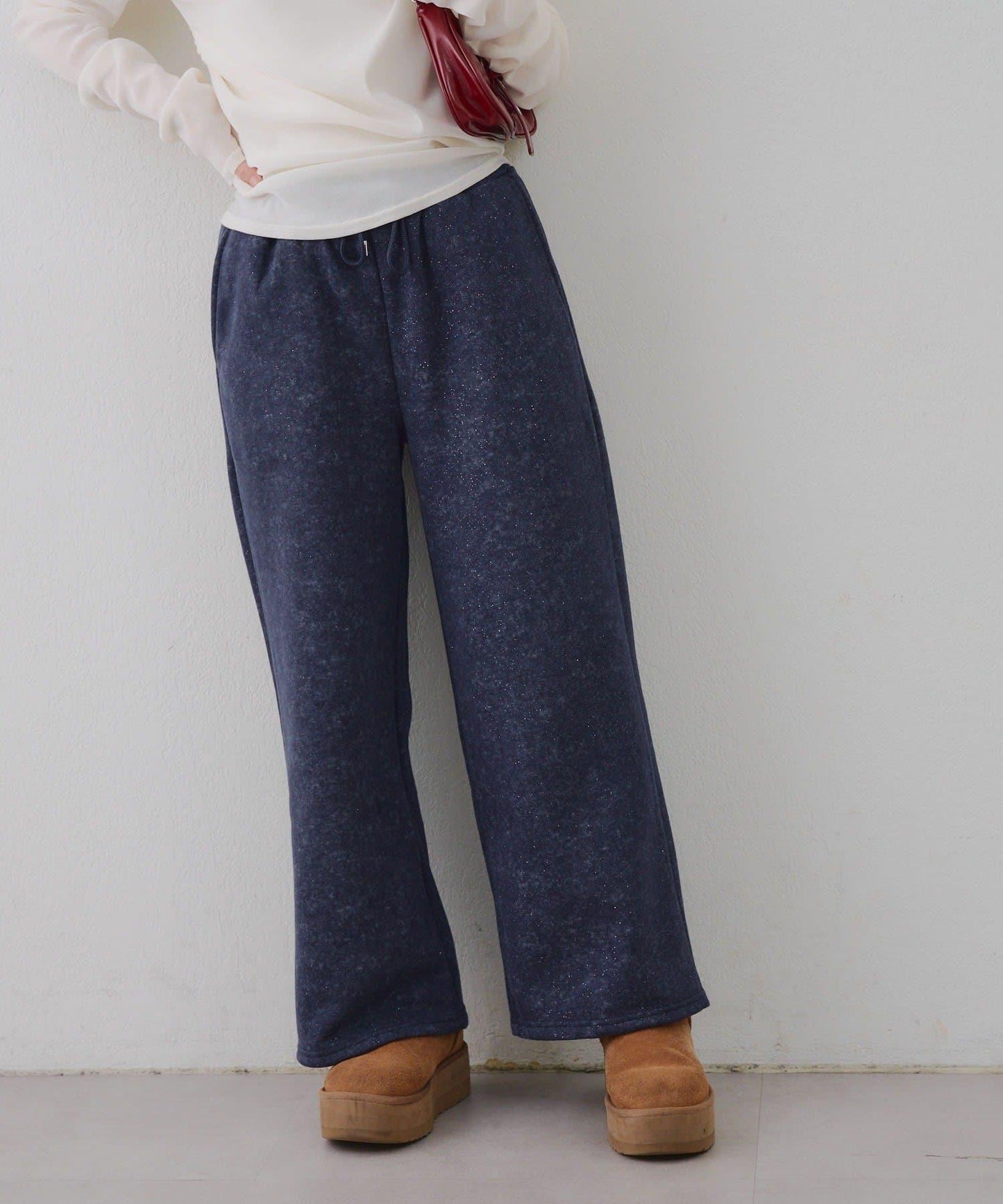 背面印花【RMAF】亮片休閒褲