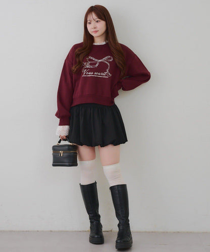 【RMAF】蕾絲裝飾寶石衛衣