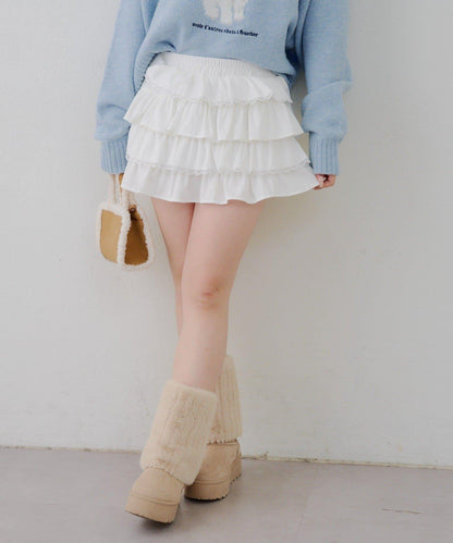 【RMAF】蕾絲荷葉邊迷你裙