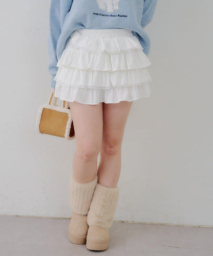 【RMAF】蕾絲荷葉邊迷你裙