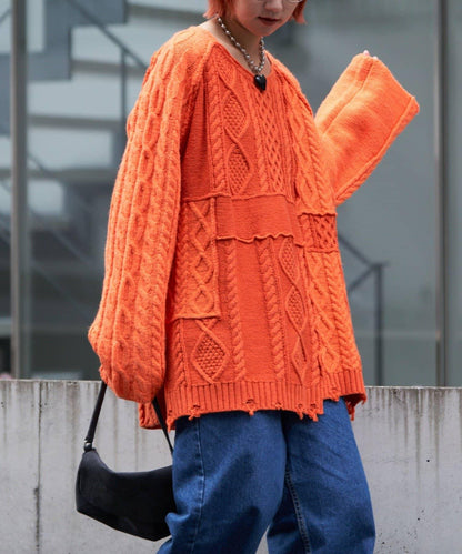 【etsinta/エシンタ】改良款寬鬆羊毛針織衫