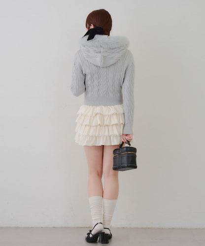 【RMAF】蕾絲荷葉邊迷你裙