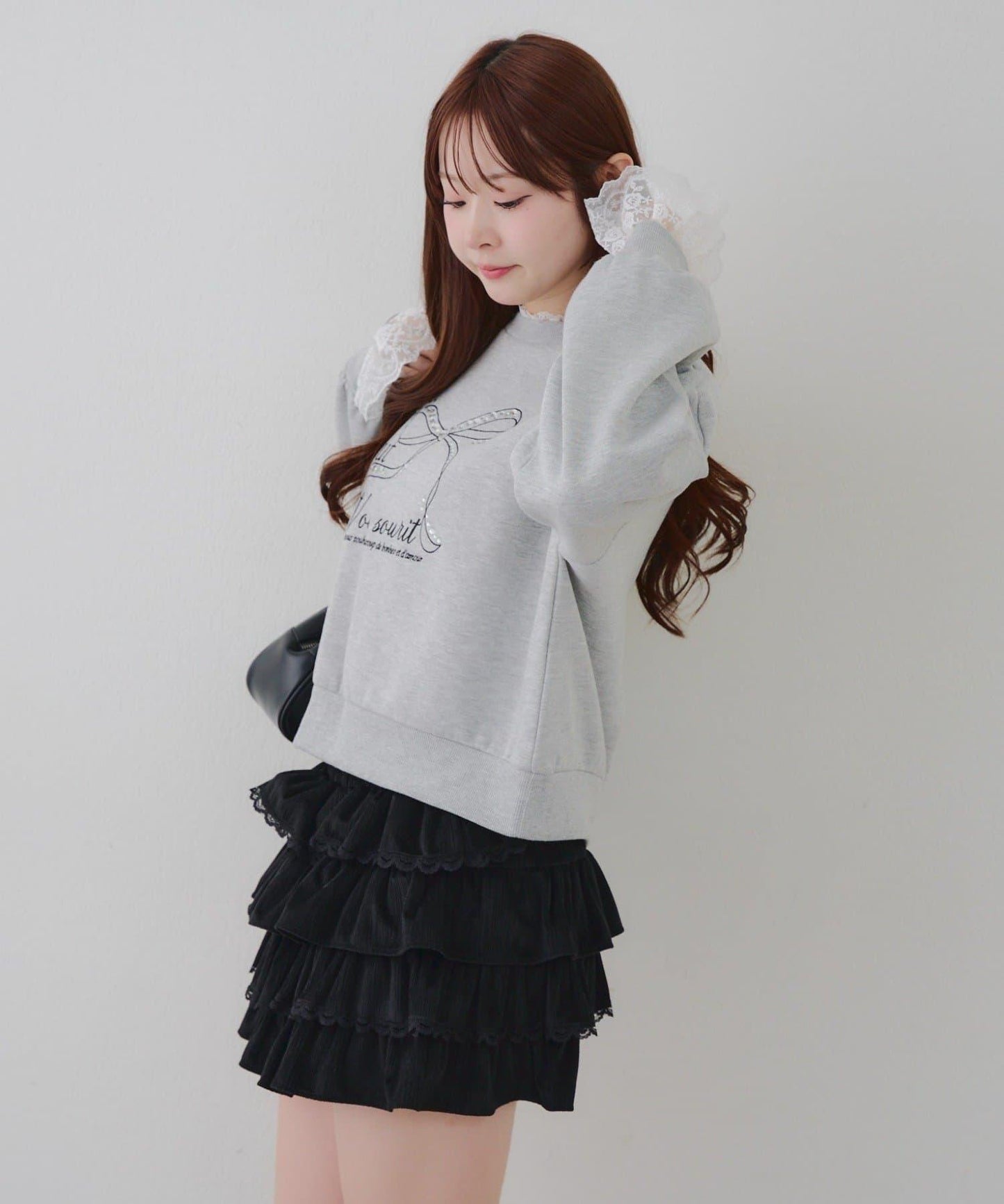 【RMAF】蕾絲裝飾寶石衛衣